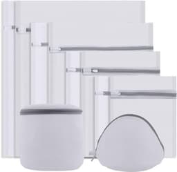 SnelShoppen - 10-delige waszakken set voor wasmachine, fijne netten, ideale bescherming voor delicate was, ondergoed, sokken, bh's, beddengoed, divers — thumbnail 1