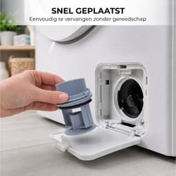 Pluizenzeef Geschikt voor Bosch Siemens Wasmachine - Pluizenfilter - Blauw — thumbnail 4