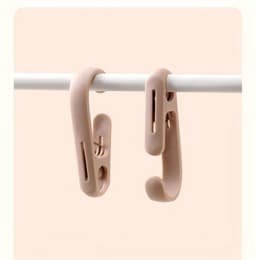 Haken – Set van 20 – 8 x 3 x 1,3 cm – Clip-haken – Veelzijdige organizer – Borgclip - Ideaal voor ophangoplossingen in keuken en badkamer – Geschikt voor kledingkasten, schoenenrekken, kapstokken, wasknijpers, enz. — thumbnail 5