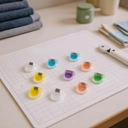 Broekspijp Aanspanner - Broekverkorter Klem - Kleding Aanpassen - Eenvoudige Bevestiging - 12 Stuks - Gemengde Kleuren — thumbnail 5