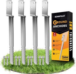 Grondankers voor schommels - 4x53 cm - 5 mm dik staal - waterdicht en roestvrij - ShopVlot — thumbnail 1