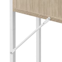 Wasmachine-rek - bruin-wit - 63x166,5x25 cm - met opbergruimte — thumbnail 4