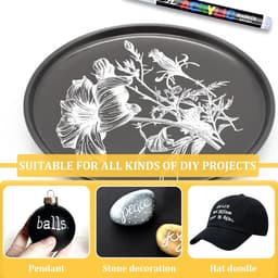 2 stuks witte textielstiften, wasmachinebestendig, zachte stift, 1-5 mm, textielmarkers, lichtechte en watervaste stiften, textielverf, permanente textielstiften voor T-shirt, stoffen zakjes — thumbnail 2