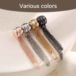 kledingclips, 4 stuks verwijderbare kledingclip, multifunctionele magnetische pinnen voor vest, hijab manchet zoom, Zinklegering, Koper, Magneet — thumbnail 3