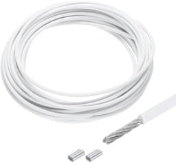 Staalkabel 10 meter - roestvrij staal 304 - vinylgecoat - ideaal voor ophangen - ShopVlot — thumbnail 1