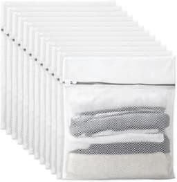 Wasnetjes met ritssluiting - Wit - 50 x 60 cm - Polyester waszakken voor wasmachine - Voor bescherming van gevoelige kleding — thumbnail 1