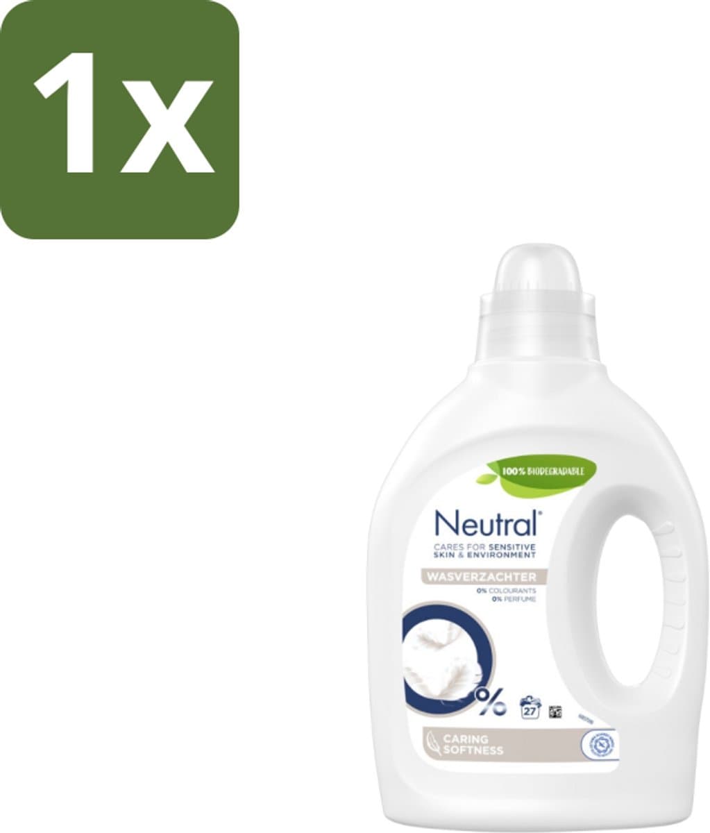 1 x Neutral - Wasverzachter - Parfumvrij - Gevoelige huid - 27 wasbeurten - Wasverzachter - Gevoelige Huid - Parfumvrij - Hypoallergeen - Babykleding — afbeelding 1