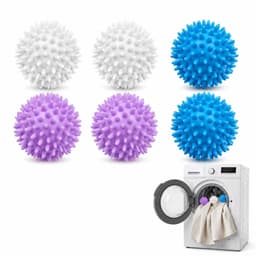 Wasballen voor wasmachine - 6 stuks - herbruikbare droogballen - optimaliseert droogprocessen - ShopVlot — thumbnail 1
