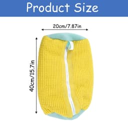 Dailygoods - Vastsea Schoenpoetszak, Schoenpoetszak voor Wasmachine, Waszak voor Schoenen, Herbruikbare Schoenwaszak voor Alle Schoensoorten en Maten, Geel, Eenvoudige Stijl — thumbnail 5
