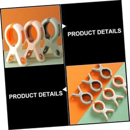 Plastic Wasknijpers - Ophangclips Kleding - Kleding Drogen Buiten - Dubbele Clip Ontwerp - 6 Stuks - Willekeurige Kleur — thumbnail 2