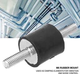 Dailygoods- Trillingsisolator 4 Stuks - Rubberen Steunen - Anti-vibratie Dempers - Schokdempers - Geluidsisolatie - Efficiënt Trillingsdemping — thumbnail 5