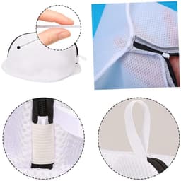 Dailygoods- Schoenwaszakken - 2 Stuks - Mesh Waszakken - Schoenbescherming - Waszakken voor Wasgoed - Wit - Duurzaam Materiaal — thumbnail 2