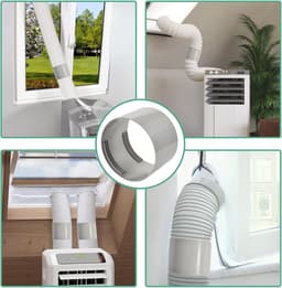 Koppelstuk Mobiele Airco Afvoerslang - Voor Ø130mm/Ø150mm Airconditioningsslang Accessoires - Slangverlenging - Goed Afdichtingseffect - Voor ramen, airconditioning, uitlaatslangkoppeling voor afvoerbuis, afzuigkap — thumbnail 4