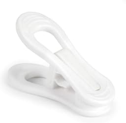 24 Stuk Witte Hangerclips Met Sterke Knijpkracht - Multifunctionele Kledinghangerclips Voor T-shirts - Broeken - Sjaals En Andere Kledingstukken - Geschikt Voor Deur - Muur - Rack En Kleerkast - Eenvoudig Te Gebruiken En Veilig Te Bevestigen — thumbnail 5