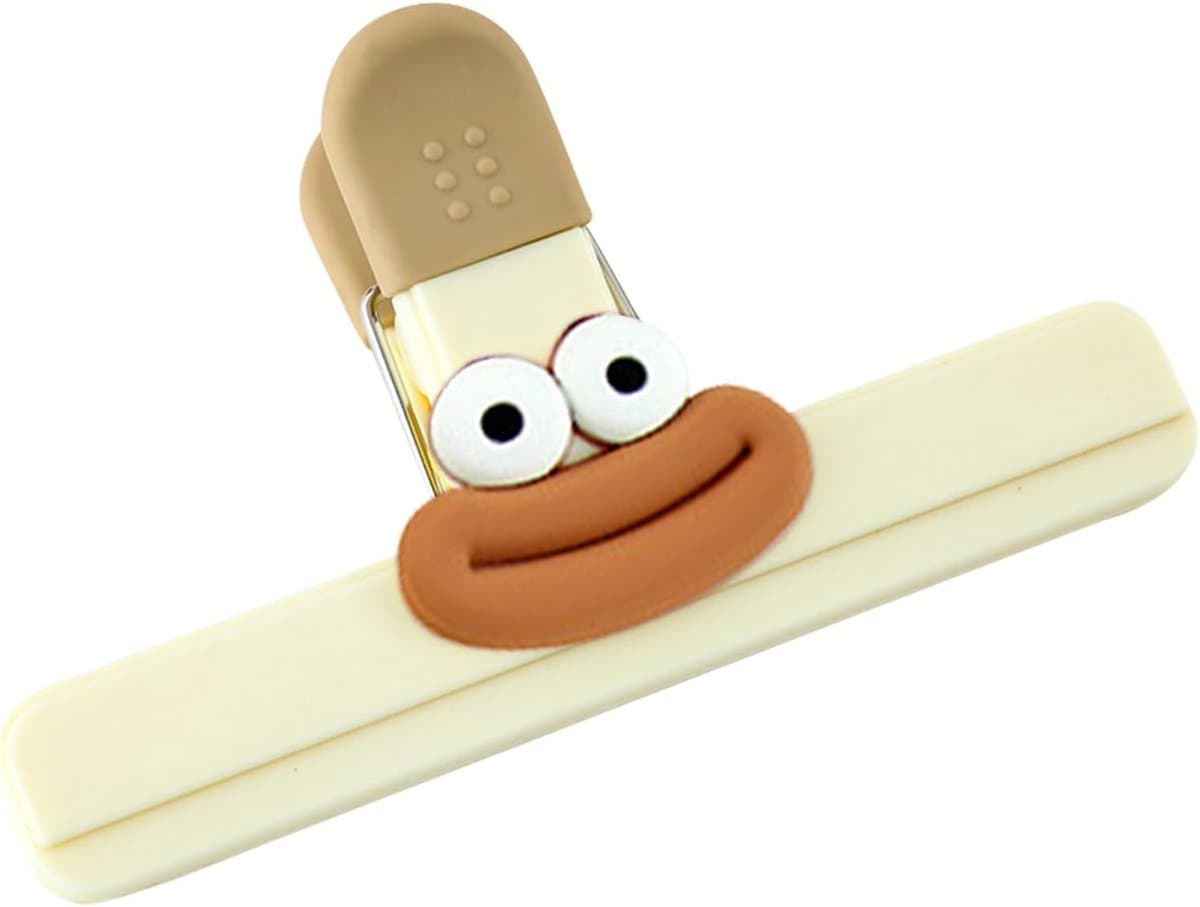 Voedselzak Klemmen - Snack Clips - Voedsel Vers Houden - Afgeronde Hoeken - 2 Maten - Kleurrijk — afbeelding 1