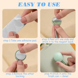 Vuilniszak Clips - Afvalzak Houders - Prullenbakken Netjes Houden - Krachtige Magnetische Grip - 6 Stuks - Multicolor — thumbnail 4