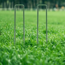 U-vormige tuinpennen voor het vastzetten van grasmatten, onkruidbestrijdingsmembranen en netten - 15 cm, 40 stuks — thumbnail 4