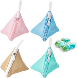 4-delige mini wasnet set, kleine waszakken voor delicate kleding, ideaal voor wasmachine en opslag — thumbnail 1