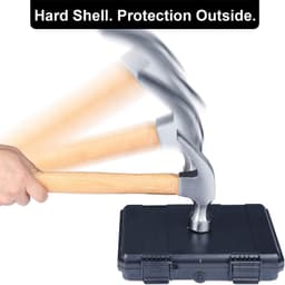 HC-2110 Mini Hard Koffer Droogbox met Schuim, Binnenmaat 21x15x3.8cm, IP66 spatwaterdicht, Geschikt voor mobiele telefoons, gereedschap, kleine apparaten en meer — thumbnail 4