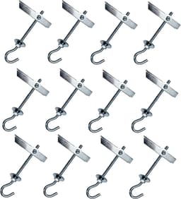 Industrial Zwaaipluggen M6, verpakking van 12 stuks, handwielverankering voor bevestiging van elementen, muur, plafond, kantelpluggen ventilatoren — thumbnail 1