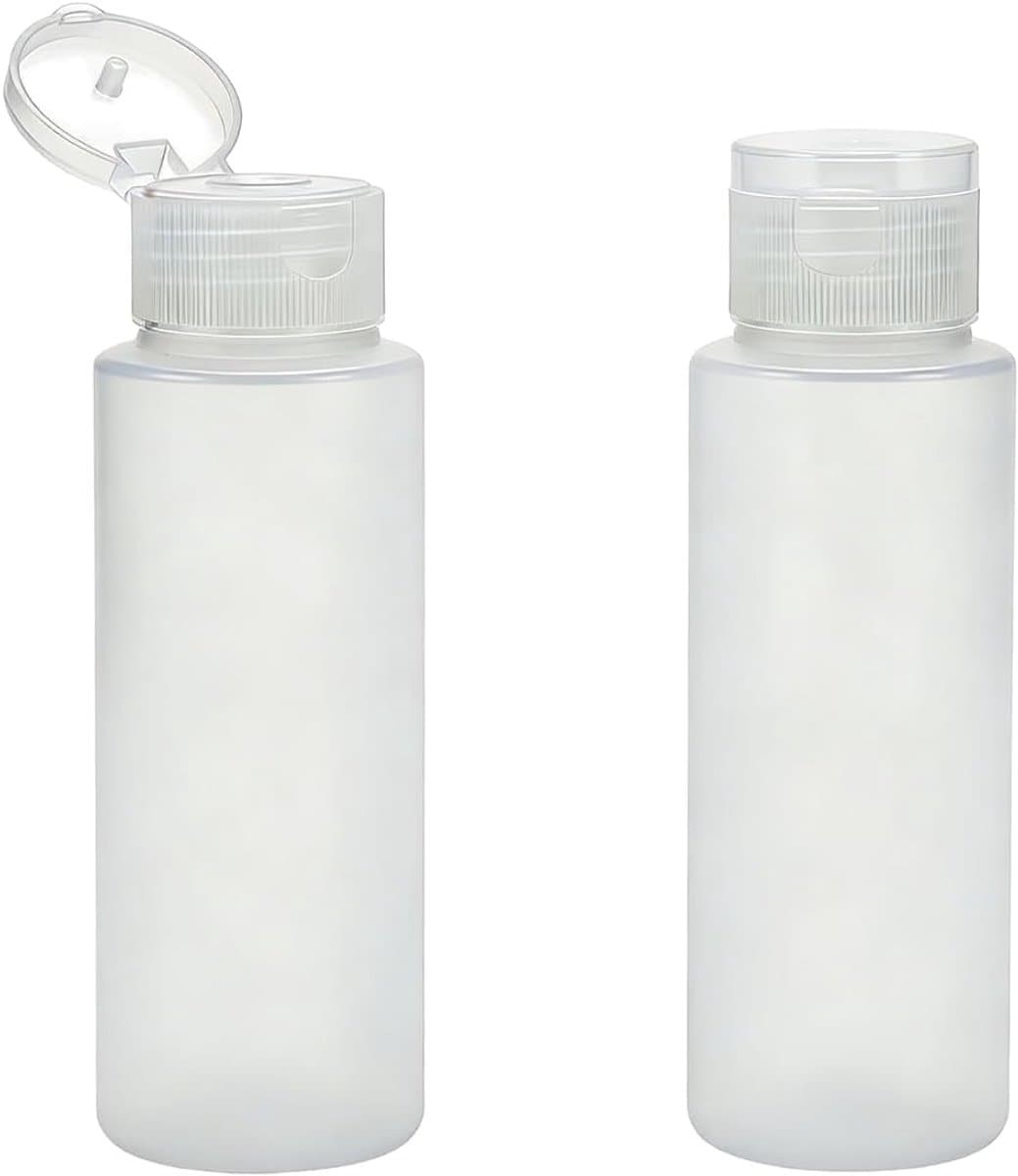 2 Stks 100 ml Lege Clear Plastic Zachte Buis Knijp Fles met Flip Cap Hervulbare Cosmetische Make-up Monster Verpakking Opslag Containers Reizen Fles Potten voor Lotion Douchegel Shampoo — afbeelding 1