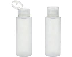 2 Stks 100 ml Lege Clear Plastic Zachte Buis Knijp Fles met Flip Cap Hervulbare Cosmetische Make-up Monster Verpakking Opslag Containers Reizen Fles Potten voor Lotion Douchegel Shampoo