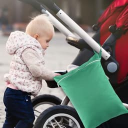 2 stuks natte tas, vuile waszak voor op reis, grote natte tas, reiswaszak, waterdichte zwemtas, tas voor natte zwemkleding 30 * 40cm (grijs/groen) — thumbnail 2