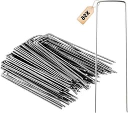 56 stuks stevige grondankers van 15 cm voor onkruiddoek, tenten, omheiningen - camping en tuinanker — thumbnail 1