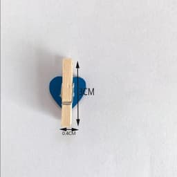 Houten Wasknijpers - Mini Knijpers Fotoclip - Decoratief Ophangen - Hartvormig Natuurlijk Hout - 200 stuks 3 cm - Gemengde Kleuren — thumbnail 3