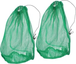 Visnetzakken Set - Draagbare Netten - Outdoor Vissen - Snel Drogen Materiaal - 60x40cm - Groen — thumbnail 1