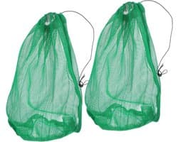 Visnetzakken Set - Draagbare Netten - Outdoor Vissen - Snel Drogen Materiaal - 60x40cm - Groen