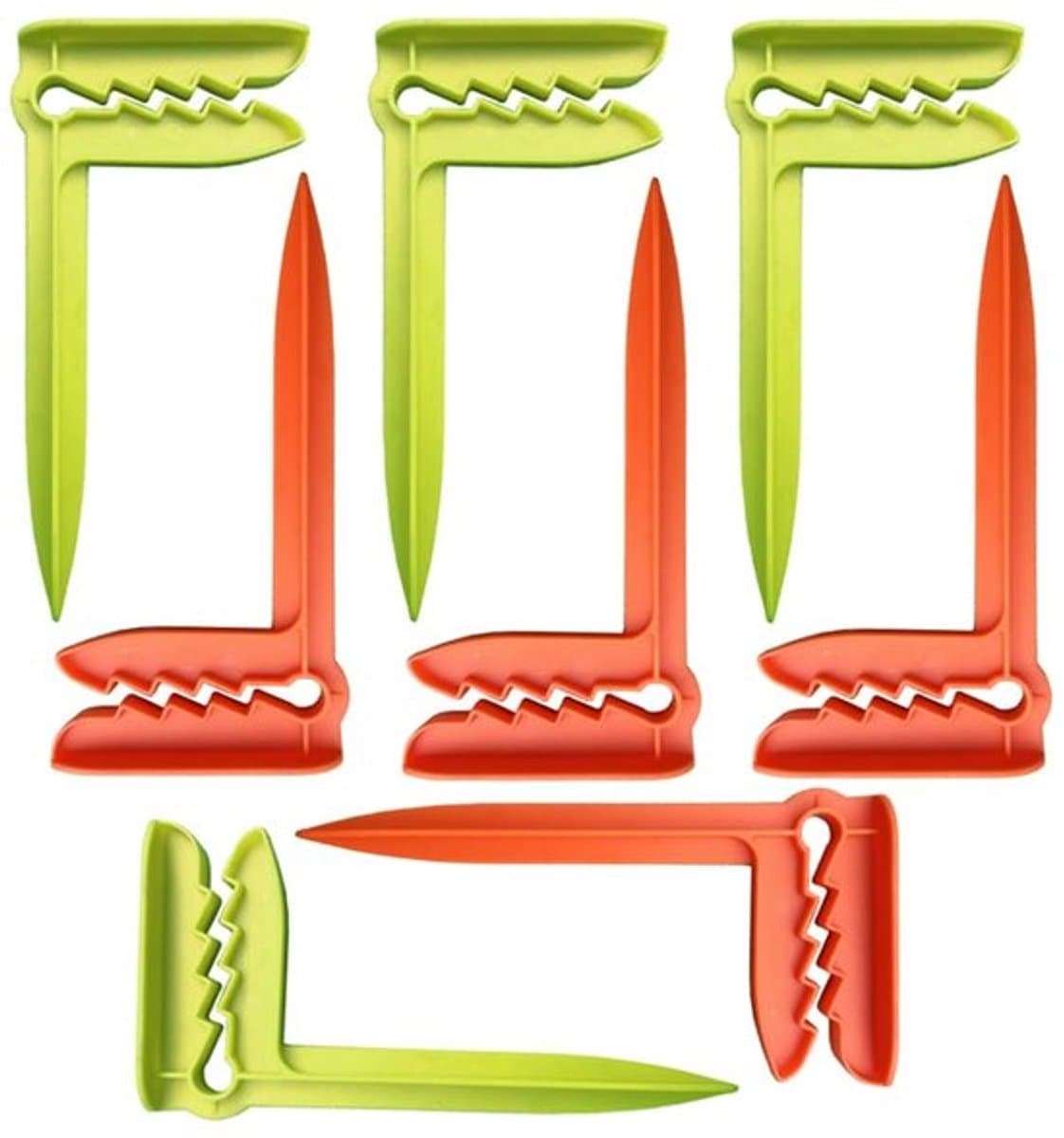 Strandhanddoek Clips - Windvaste handdoekhouders - Ideaal voor Strand en Camping - Groen en Oranje - Perfect voor Picknicks - Stevige bevestiging.. — afbeelding 1