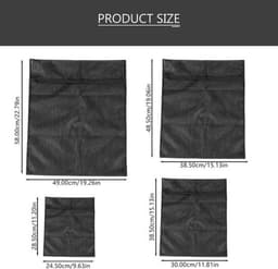Mini-mesh-waszakken - Wasnet voor kleding - Zwart - Opbergtas voor wasgoed - Reiswaszakken - Geschikt voor ondergoed — thumbnail 5