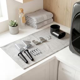 HOMCOM Wasdroger Roestvrij staal, ABS 48L x 40B x 56H cm Grijs — thumbnail 3