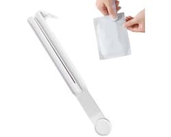 Voedselzak Opener - Knijper Gereedschap - Maaltijd Voorbereiding - Ingesloten Veiligheidsmesje - 245 cm - Wit