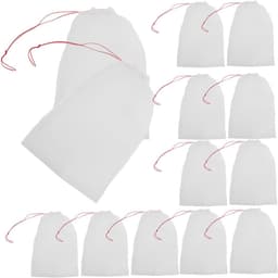 Herbruikbare Fruitzakken - Beschermnetten Tuin - Bescherming Gewassen - Stevige Nylon Constructie - 20 Stuks 35x25cm - Wit — thumbnail 1