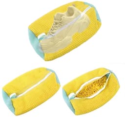 Solidchoice - Vastsea Schoenpoetszak, Schoenpoetszak voor Wasmachine, Waszak voor Schoenen, Herbruikbare Schoenwaszak voor Alle Schoensoorten en Maten, Geel, Eenvoudige Stijl — thumbnail 2