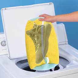 Solidchoice - Vastsea Schoenpoetszak, Schoenpoetszak voor Wasmachine, Waszak voor Schoenen, Herbruikbare Schoenwaszak voor Alle Schoensoorten en Maten, Geel, Eenvoudige Stijl — thumbnail 4