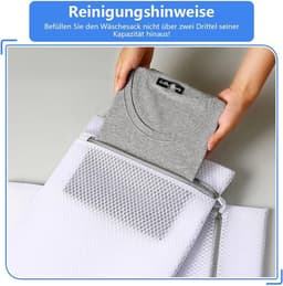 Wasmachine net 60 x 60 cm - herbruikbare beschermende zak - voorkomt vervilting - ideaal voor lingerie en beddengoed - ShopVlot — thumbnail 5