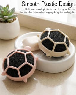 4 stuks-Pluisroller - Wasballen - Herbruikbaar - Huisdierhaarverwijderaar - Wasaccessoire - Geschikt voor het absorberen van huisdierhaar - Antiklit - Gebroken wit - 7,7*6,6*4 cm — thumbnail 3