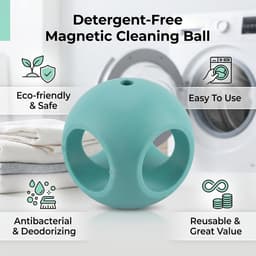 SnelShoppen - Reusable Wasbal voor Wasmachine - Effectieve Vlekkenverwijderaar, Antibacterieel en Geurverdrijvend, Veilig voor het Gezin, Eco-vriendel — thumbnail 5