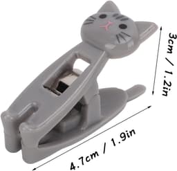 12 stuks wasknijpers, schattige kat wasknijpers cartoon kat afdichting chip clips mini wasknijpers clip waslijn clips - ShopVlot — thumbnail 3