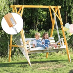 SnelShoppen - Set van 4 Indrijfankers voor Houten Palen, 44cm Grondhuls, L-vormig Grondanker van Koolstofstaal voor Schommelpalen, Tuin en Buiten — thumbnail 2