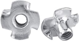 SnelShoppen - T-nut 4-tanden voor houtbewerking, gegalvaniseerd koolstofstaal, M4×50, schroefsets, roestbestendig, meubelaccessoires, eenvoudig te ins — thumbnail 1