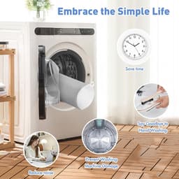 SnelShoppen - Teletrogy 3-in-1 Waszak voor Schoenen 2 Stuks, Grijs - Chenille Vezels, Verborgen Rits, Perfect voor Wasmachine, Diep Reinigend, Schoenw — thumbnail 4