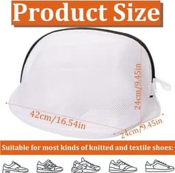 SnelShoppen - 2-delige ondergoedset met mesh zak voor schoenen en sokken, waszakken, herbruikbaar, robuuste constructie, ideaal voor onderhoud en rein — thumbnail 5