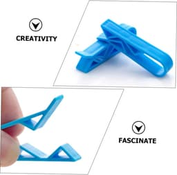 Vuilniszak Klemmen - Afvalbak Clips - Vuilniszakken Bevestigen - Antislip Vastklemmen - 5.5 x 1.5 cm - Blauw — thumbnail 3