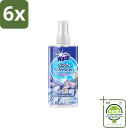 At Home - Wash - Textielverfrisser - Fresh Cotton - Neutraliseert Onaangename Geuren - 300 ml - Voordeelverpakking - 6 stuks - Textielverfrisser - Katoengeur — thumbnail 1
