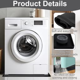 Wasmachine Lekbak – Waterdichte Siliconen Opvangbak – Opvouwbaar – Vloerbescherming – 60 x 60 cm — thumbnail 5