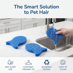 Solidchoice - Set van 5 Herbruikbare Dierenhaar Verwijderaars voor de Wasmachine — thumbnail 2